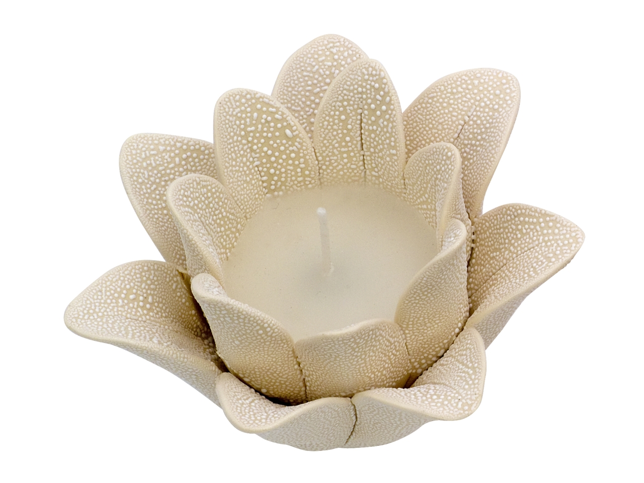 CANDELA FIORE LOTO 9,5X9,5X7 L2476/IV CANDELA FIORE LOTO 9,5X9,5X7 L2476/IV