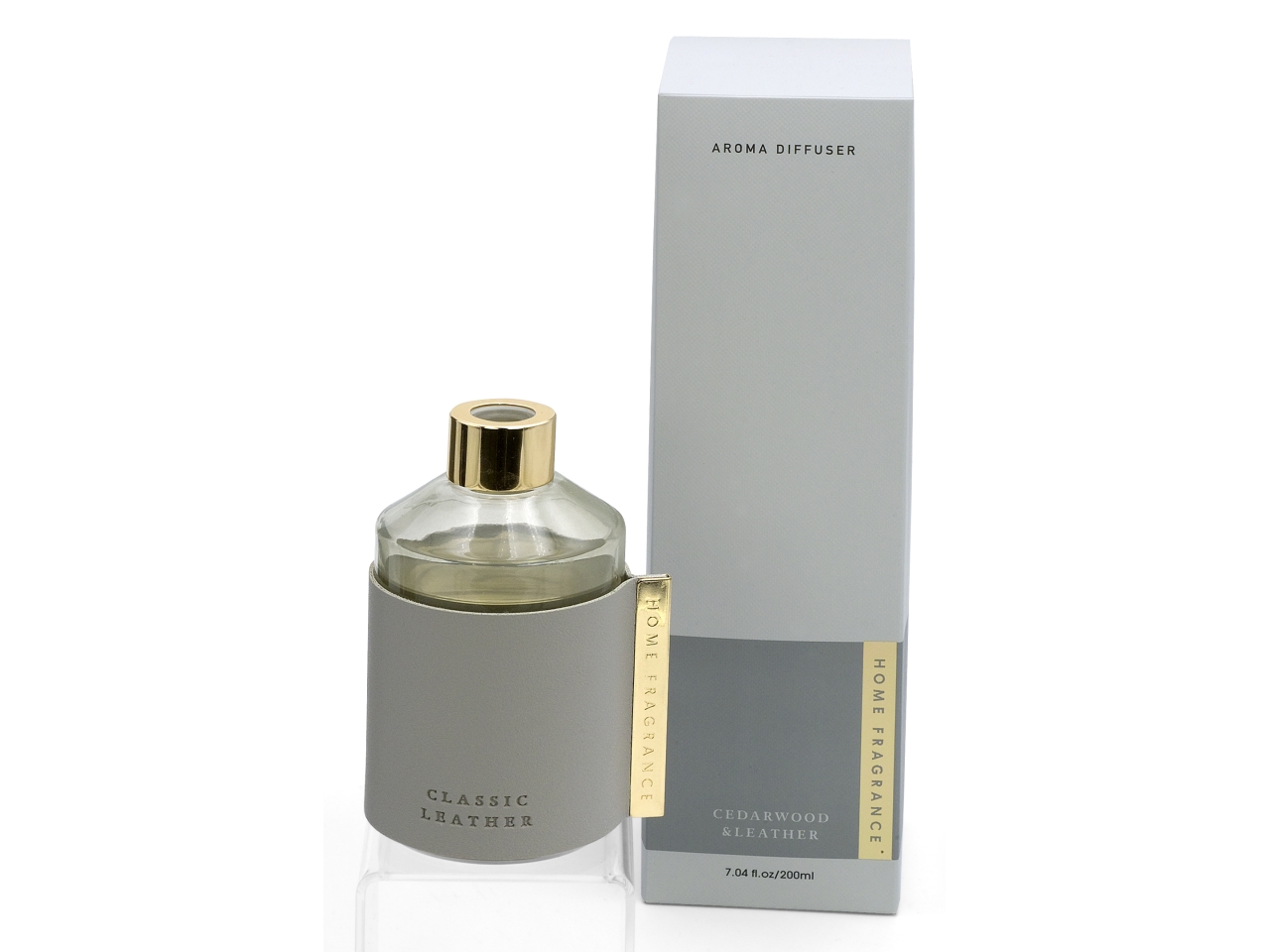 DIFFUSORE VETRO GRIGIO 200ML L2449/GRAY