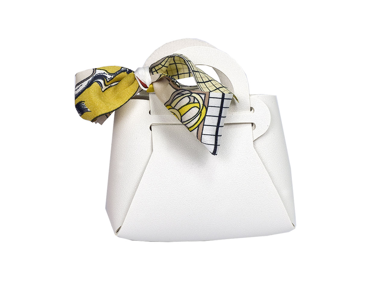 BORSETTA SIMILPELLE AVORIO L2318/IV