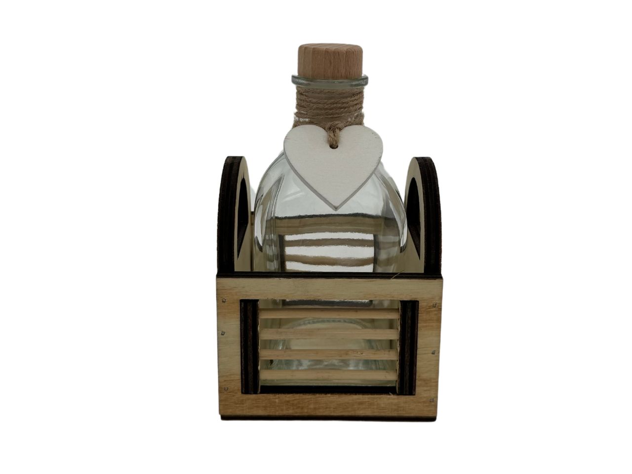 CESTINO LEGNO BOTTIGLIA 16X9CM L2425
