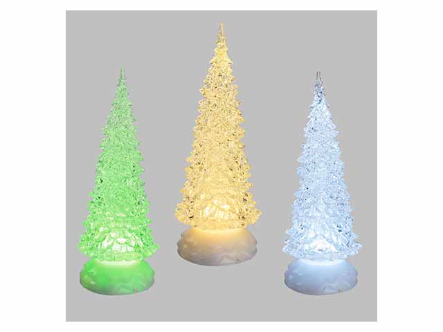 ALBERO 32CM IN ACRILICO C/LED GLITTER MIX 42360 ALBERO 32CM IN ACRILICO C/LED GLITTER MIX 42360