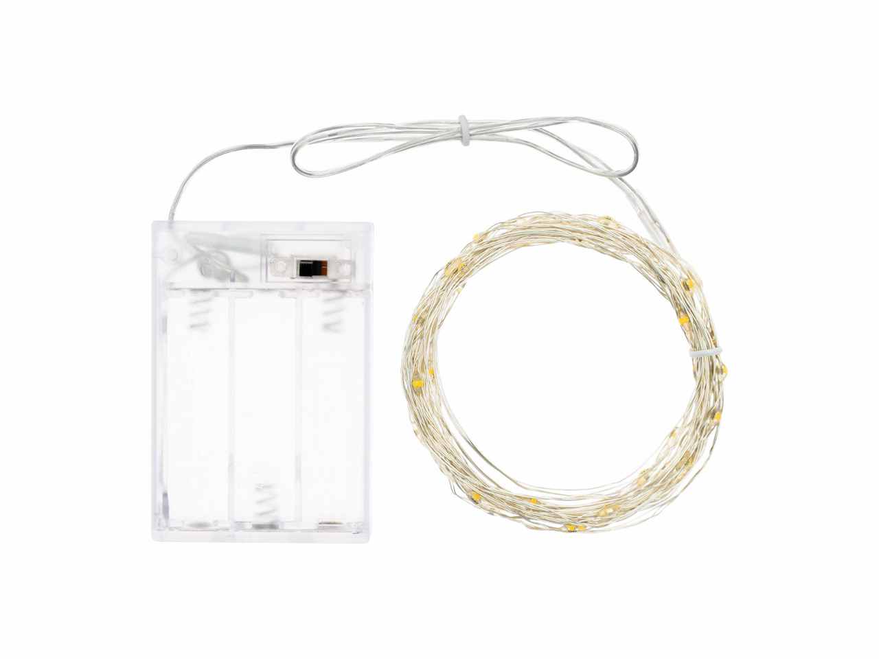 LUCI FILO METALLO 40M.LED B.CALDO 4MT FISSA BATT. LUCI FILO METALLO 40M.LED B.CALDO 4MT FISSA BATT.