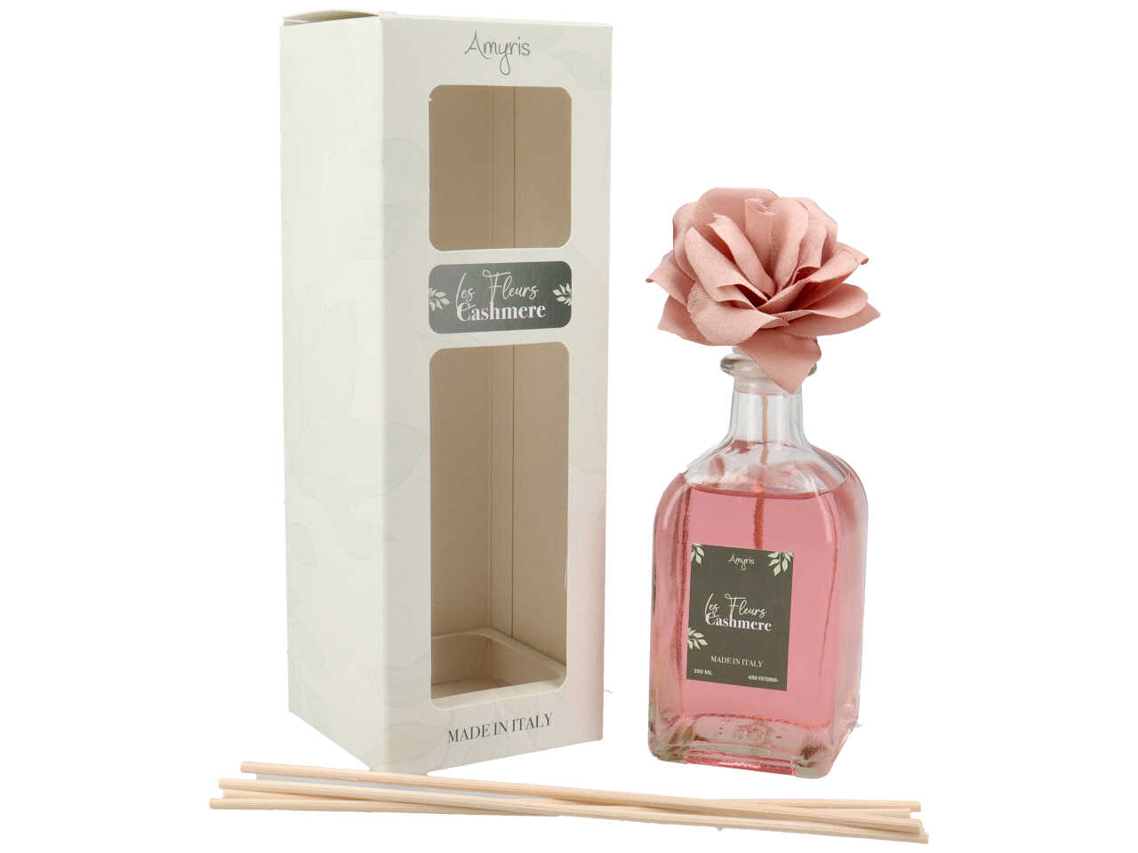 DIFFUSORE CASHMERE CON FIORE 250ML DIFFUSORE CASHMERE CON FIORE 250ML
