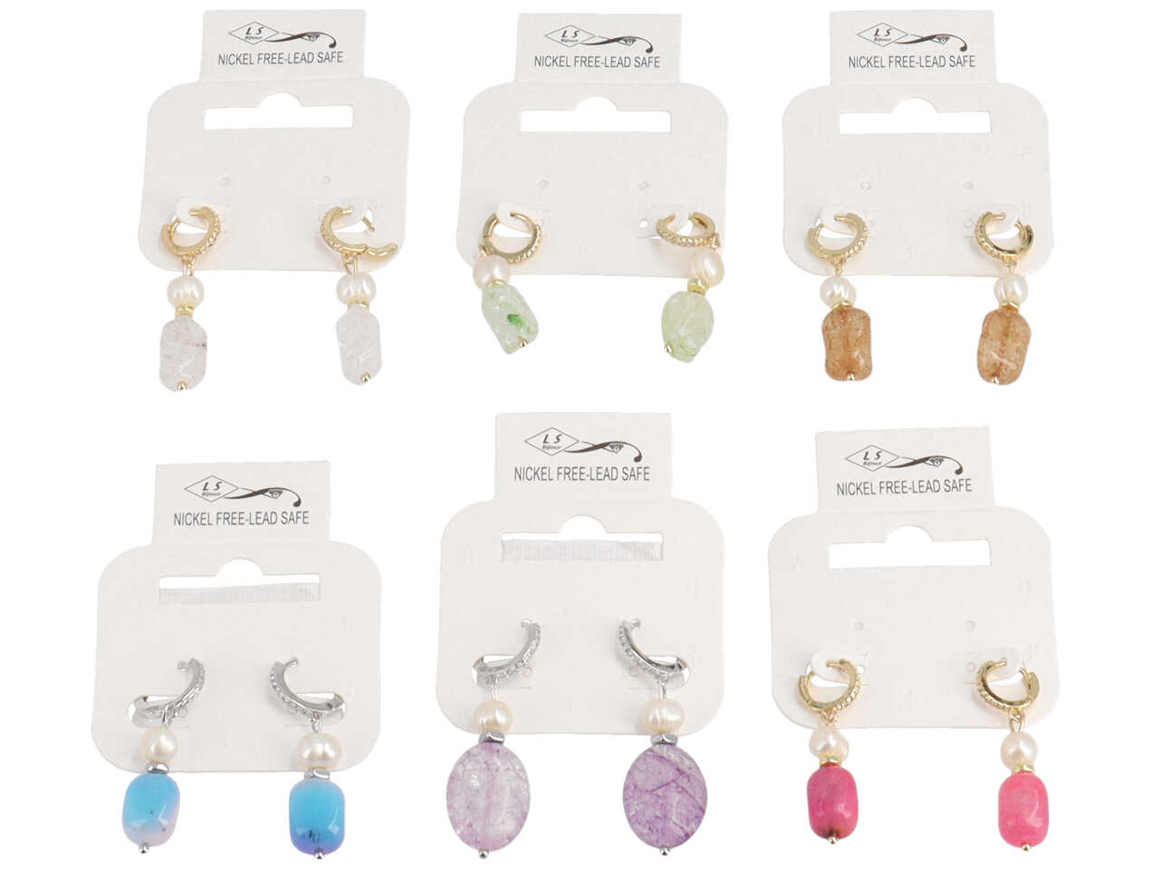 ORECCHINO ZIRCONI+PIETRA O 22031