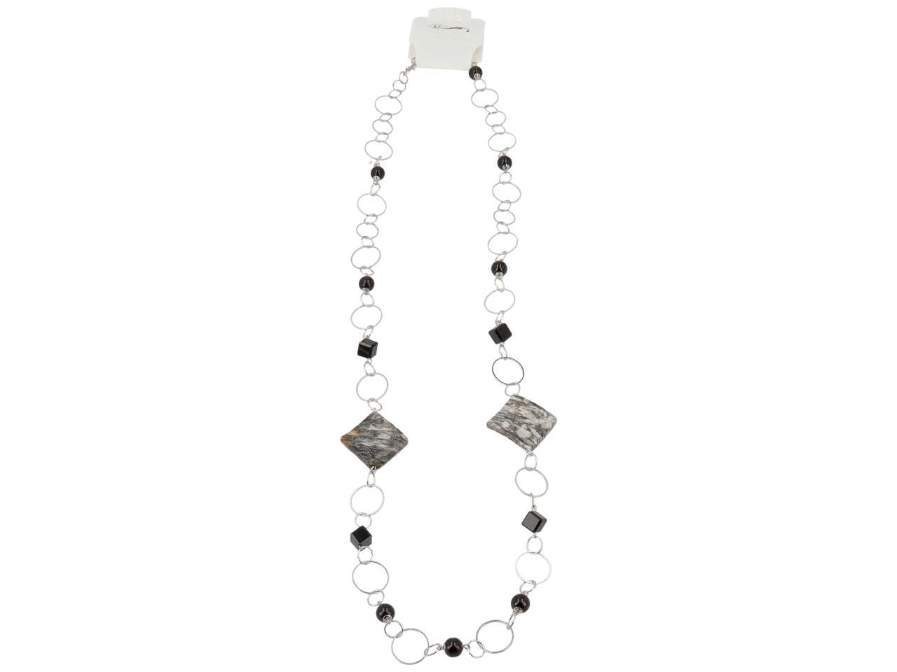 COLLANA PIETRA CON CRISTALLO C 22616 COLLANA PIETRA CON CRISTALLO C 22616