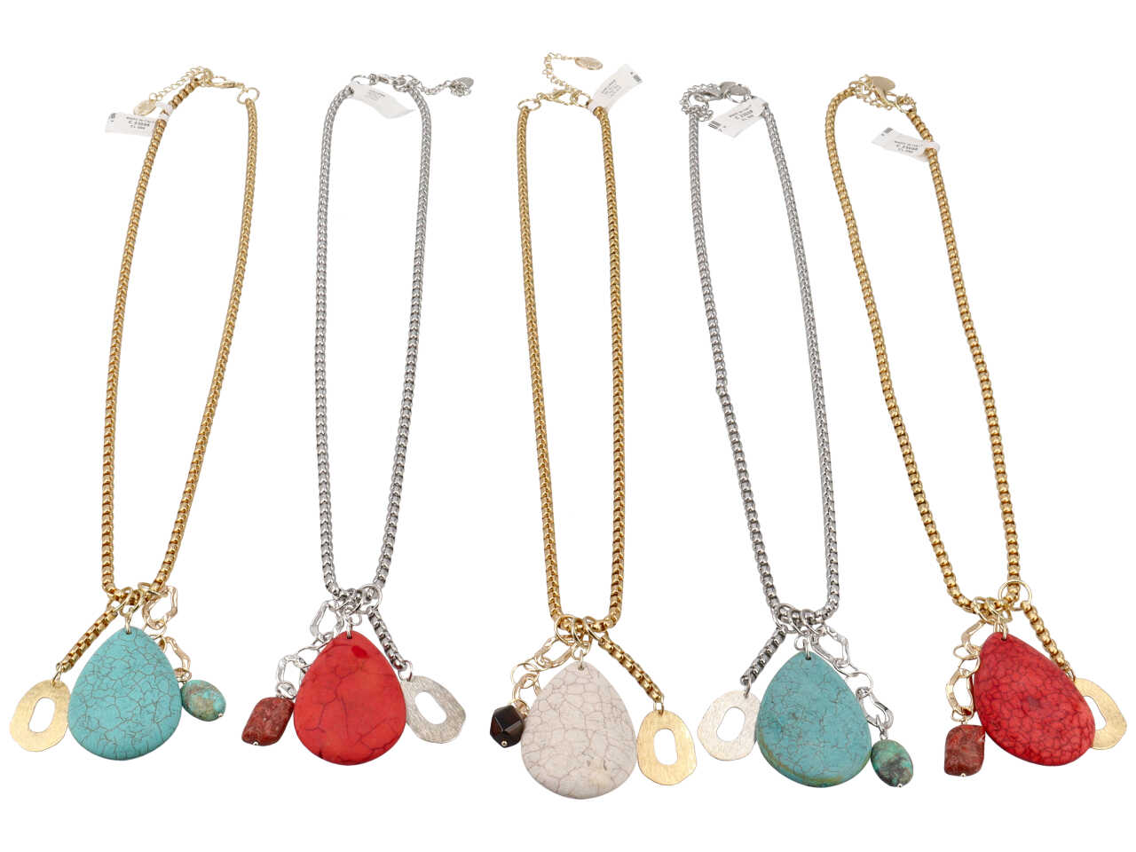 COLLANA IN METALLO CON PIETRA C 23058 COLLANA IN METALLO CON PIETRA C 23058