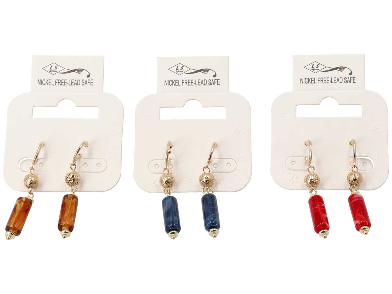 ORECCHINI METAL.EMAT.RESINA O 23581