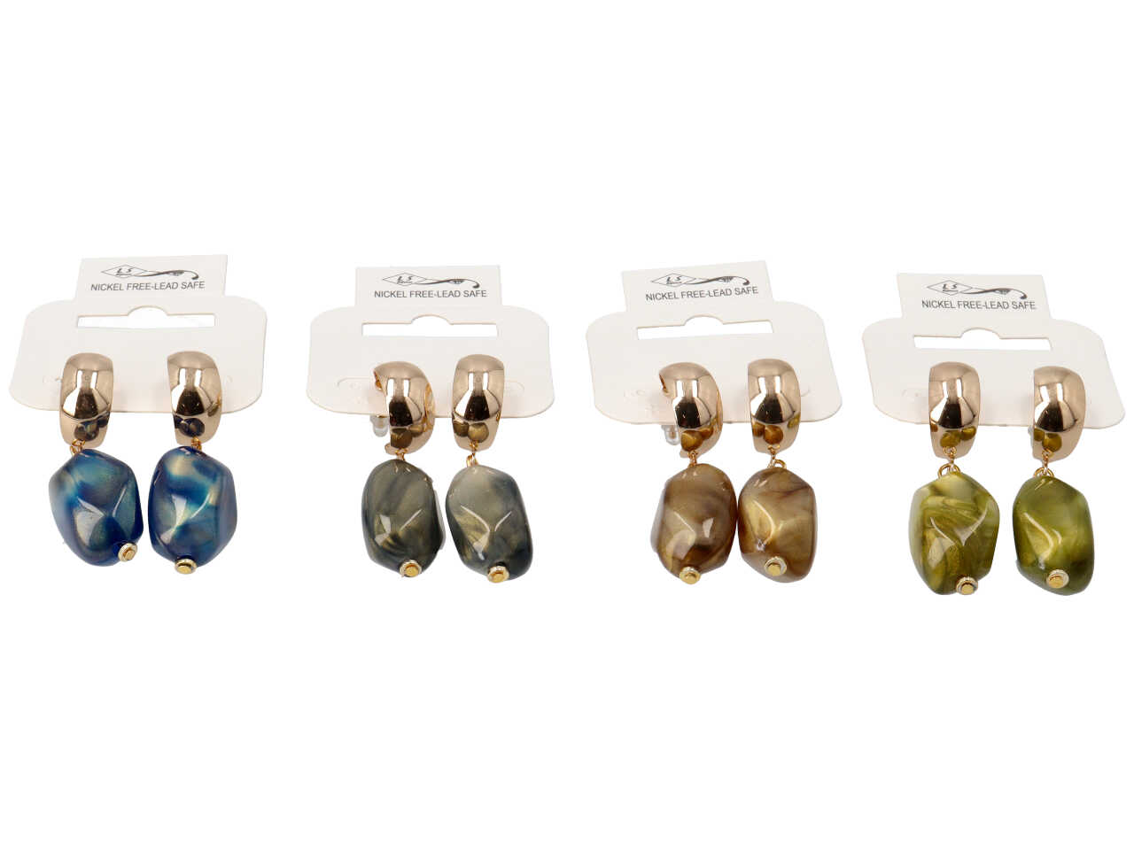 ORECCHINI IN METALLO RESINA O 23563