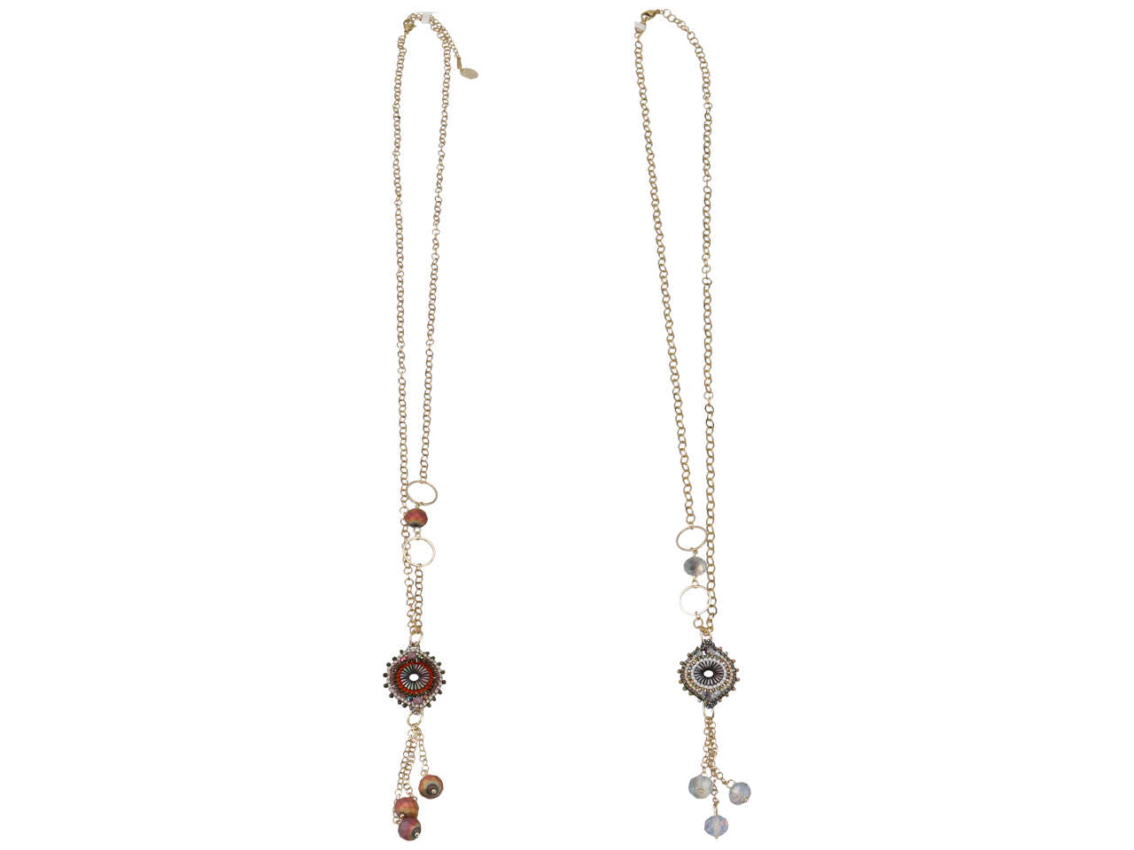 COLLANA ACCIAIO CRISTAL. OTTONE C 23394