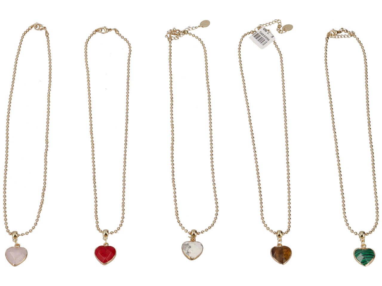 COLLANA METALLO ACCIAIO PIETRA C 23585