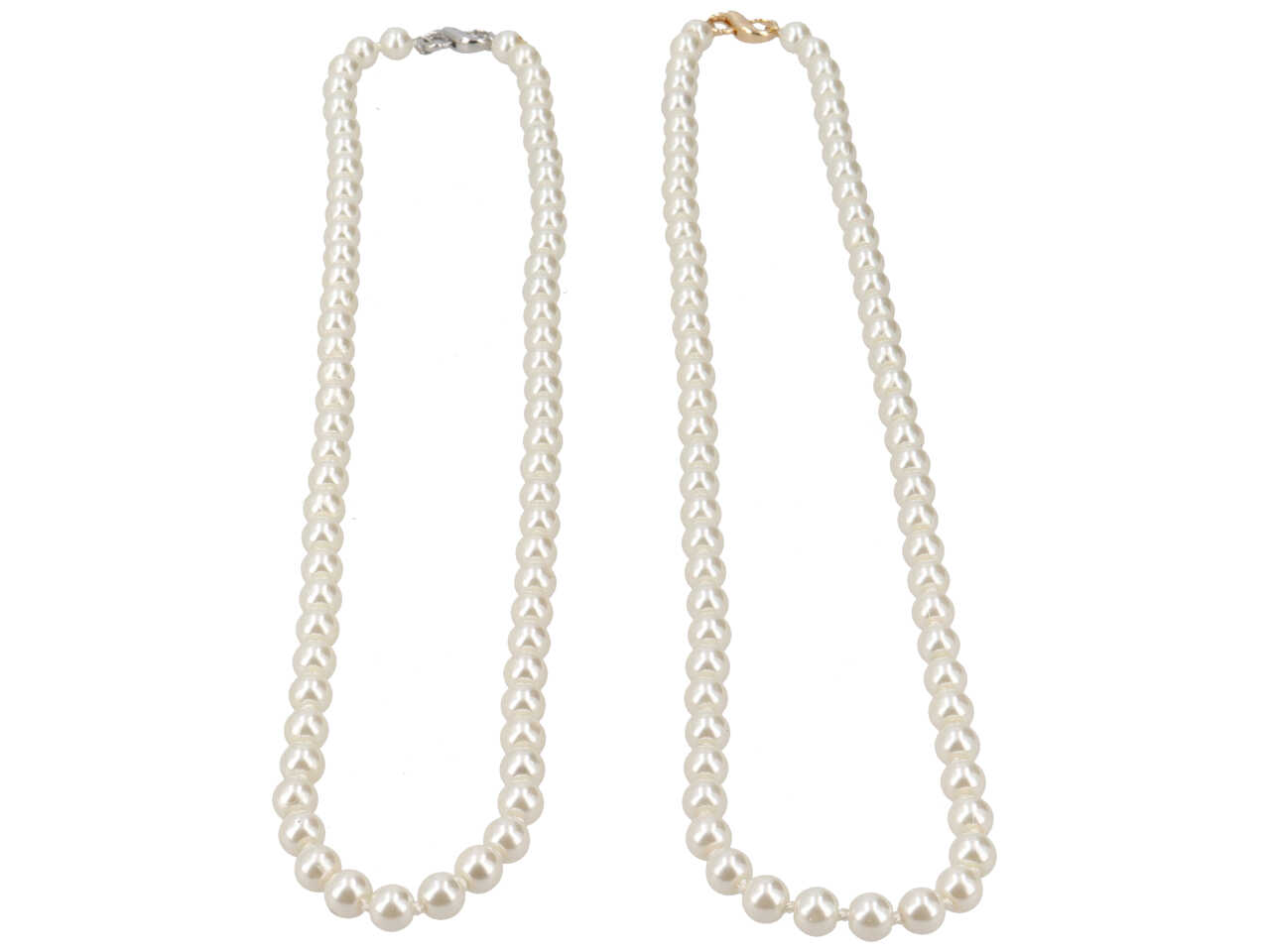 COLLANA PERLA 8mm VET.CHI MET C 10796-6-60
