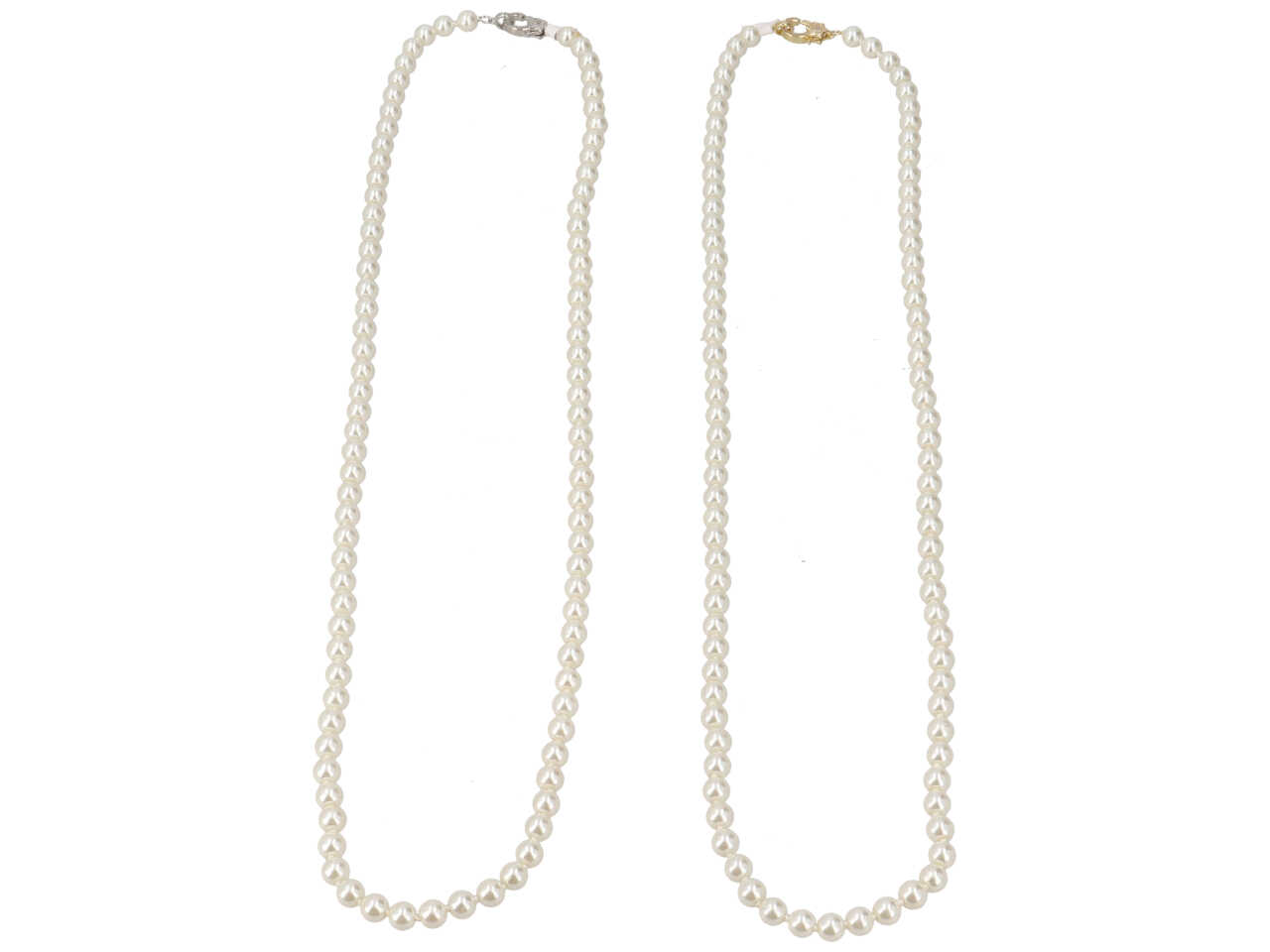 COLLANA C/PERLA,MET.,ZIRC. C 10619 8*80