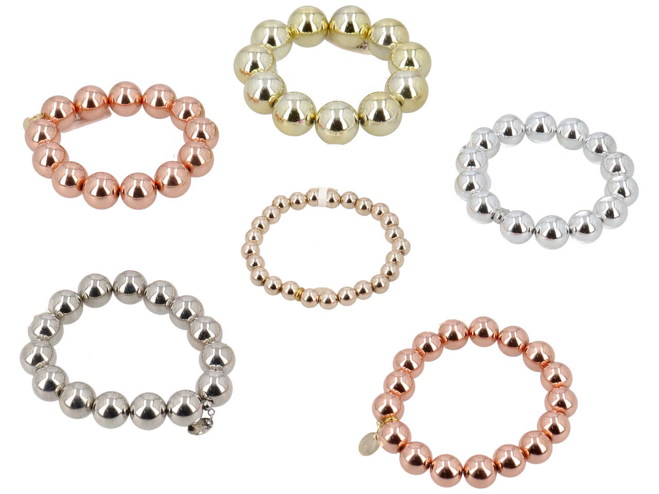 BRACCIALE CON PERLA METALIZZATA B 24150