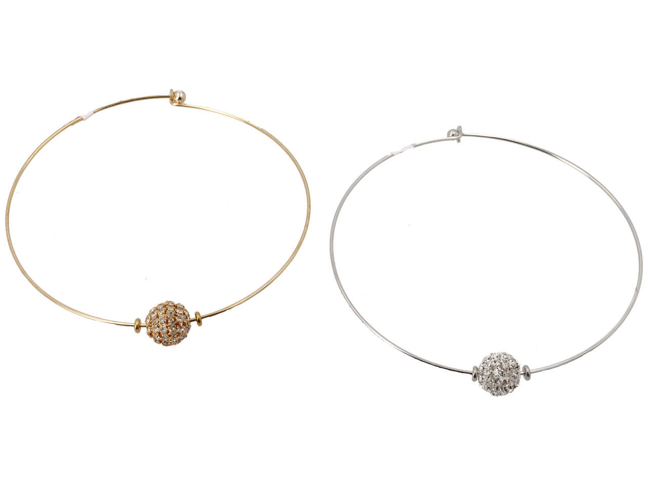 COLLANA OTTONE E CRISTALLO C 24374