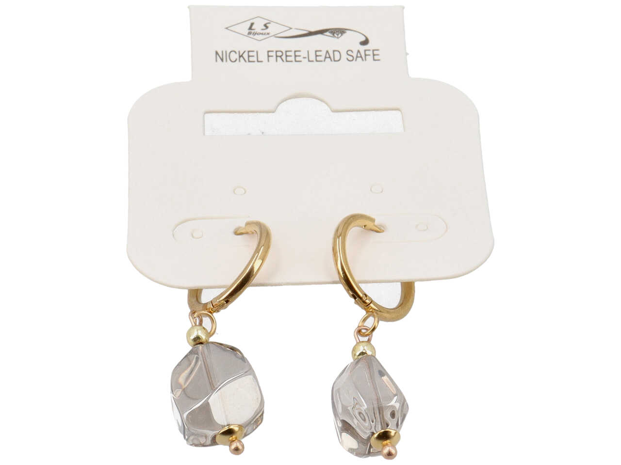 ORECCHINO ACCIAIO + CRISTALLO O 24404 ORECCHINO ACCIAIO + CRISTALLO O 24404