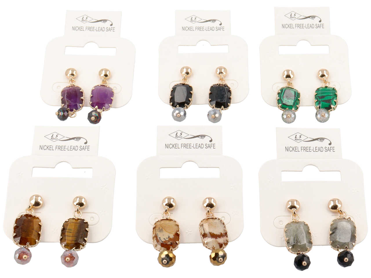 ORECCHINO RAME+PIETRA+CRISTALLO O 24445