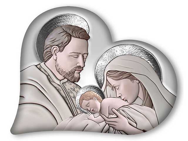 QUADRO CUORE S.FAMIGLIA 50×65 GRIGIO 07860 QUADRO CUORE S.FAMIGLIA 50×65 GRIGIO 07860