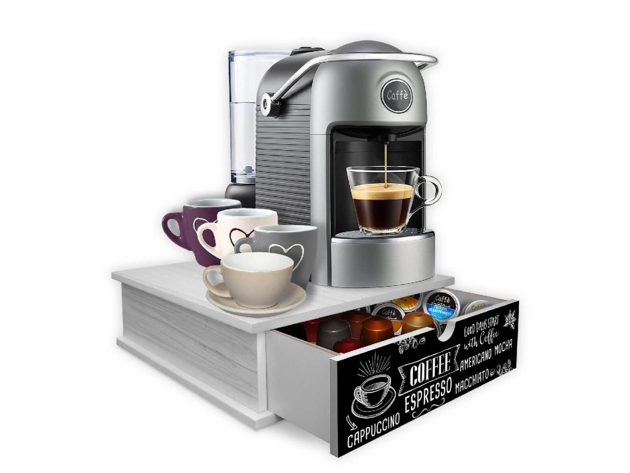 ORGANIZER BLACKBOARD COFFEE 33X33 97618 ORGANIZER BLACKBOARD COFFEE 33X33 97618