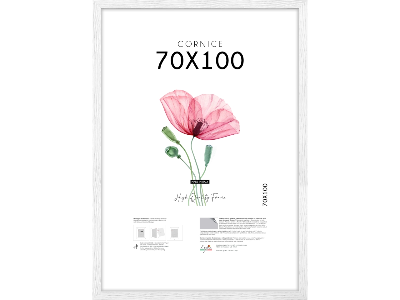 CORNICE SHABBY CHIC 70X100CM WHITE 11995 CORNICE SHABBY CHIC 70X100CM WHITE 11995