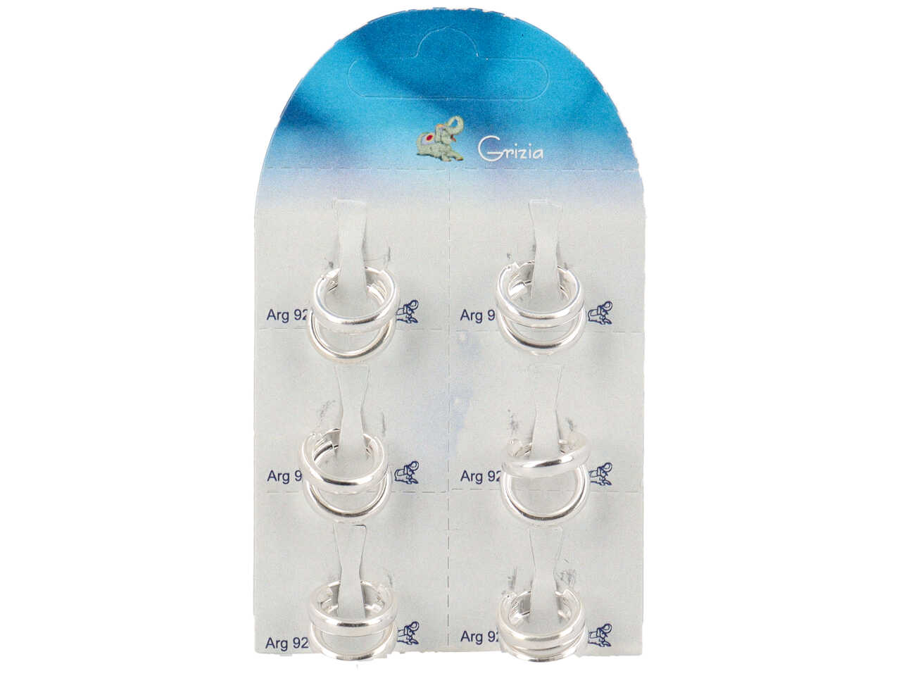 CERCHIETTI ARGEN.1,5X10MM 6PAIA OR0606 CERCHIETTI ARGEN.1,5X10MM 6PAIA OR0606