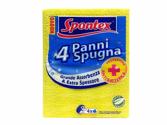 SPONTEX PANNI SPUGNA 4pz 19200013
