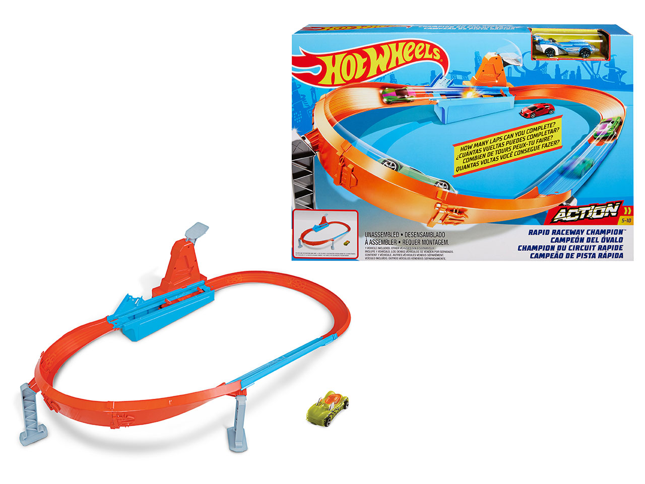 HOT WHEELS RAPID RACEWAY PLAYSET GJM75 HOT WHEELS RAPID RACEWAY PLAYSET GJM75