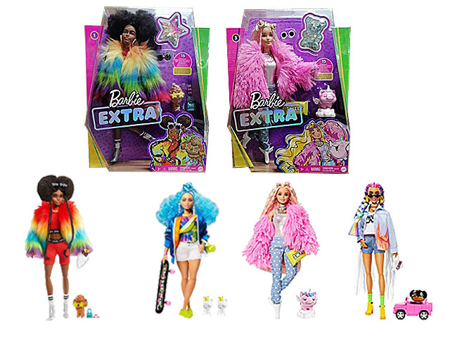 BARBIE EXTRA BLONDE PELLICCIA GRN28-0