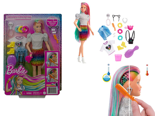 BARBIE CAPELLI MULTICOLOR GRN81-0 $