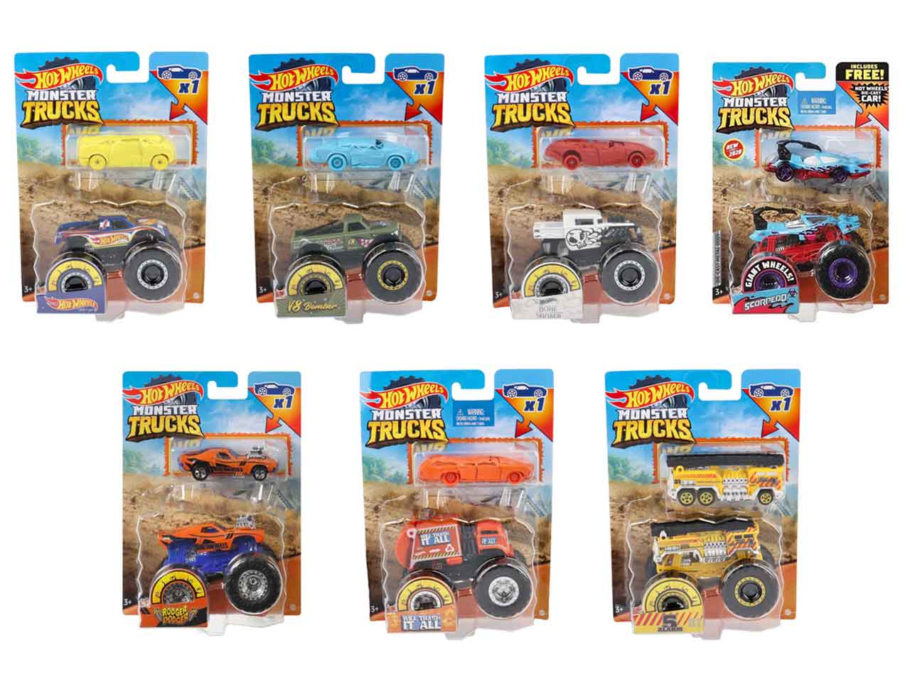 HOT WHEELS MONSTER TRUCK ASS. GRH81 HOT WHEELS MONSTER TRUCK ASS. GRH81