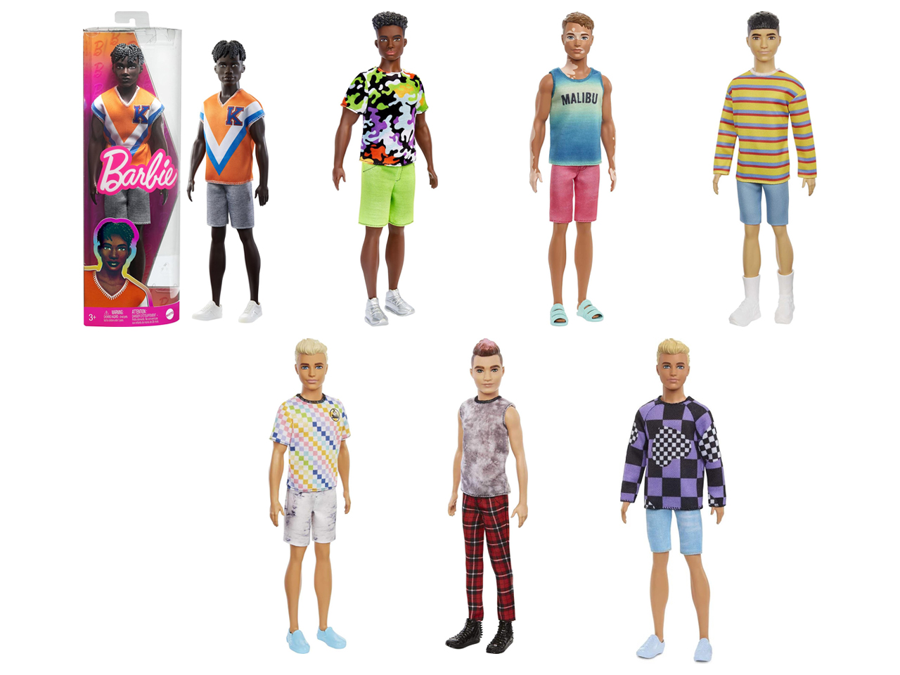 BARBIE KEN FASHIONISTAS DWK44-6