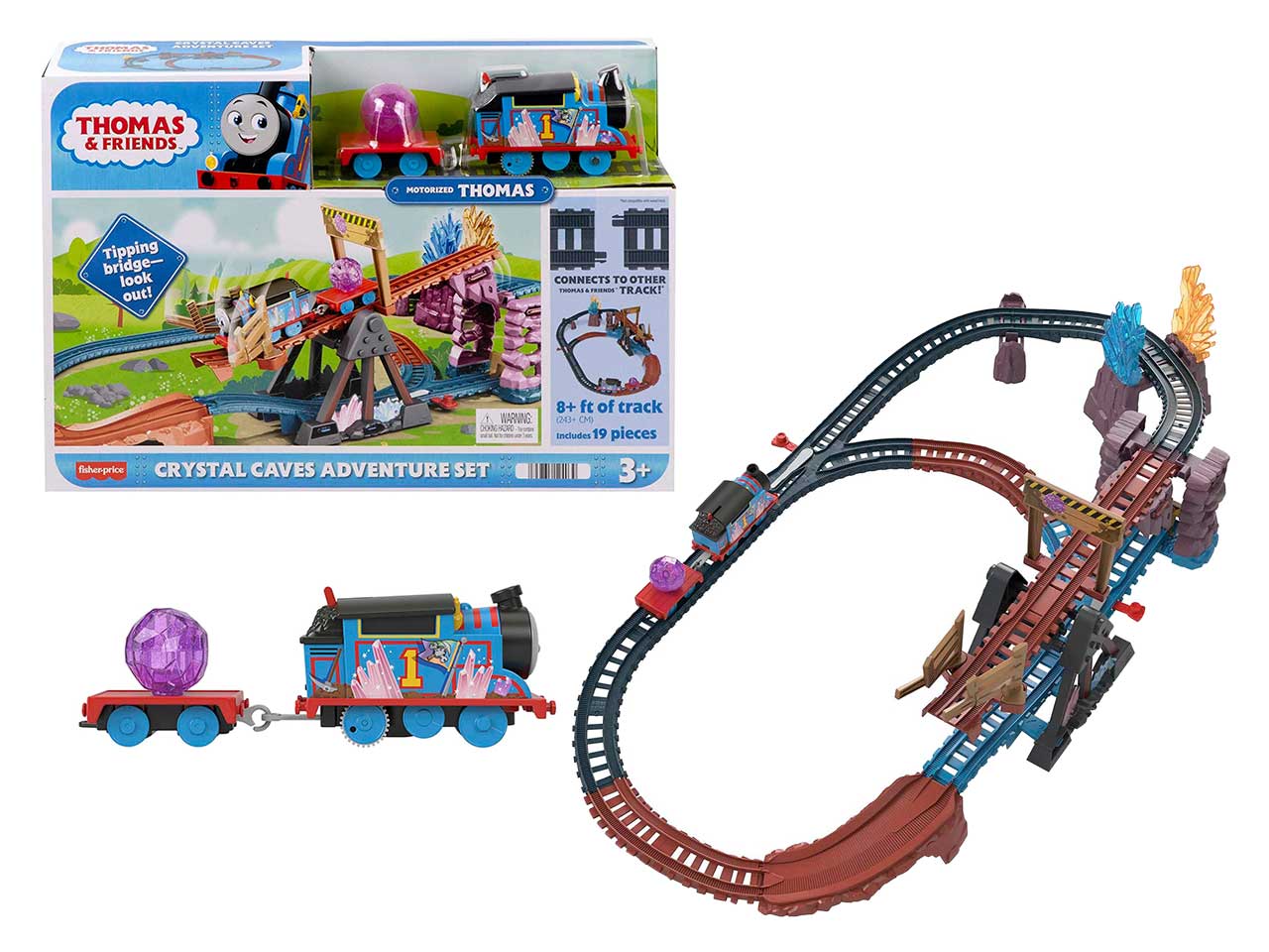 THOMASFRIENDS SET AVVENTURE GROTTE CRISTALLO HMC28