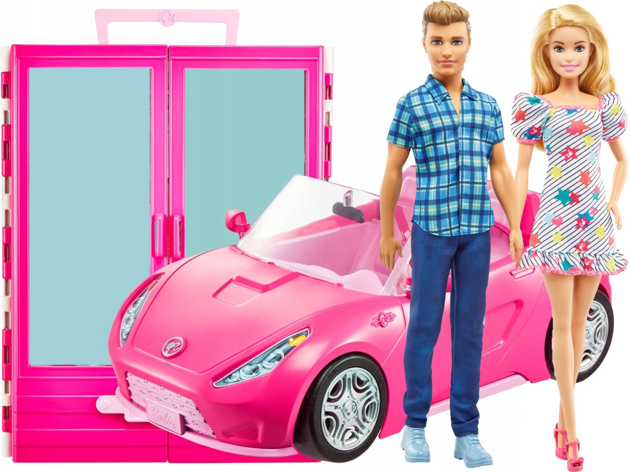 BARBIE E KEN CON VEICOLO E ACCESS GVK05