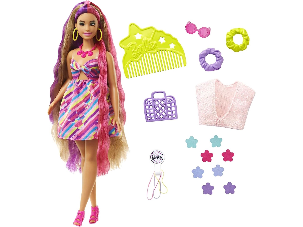 BARBIE TOTALLY HAIR DOLL BRUNETTE S4331