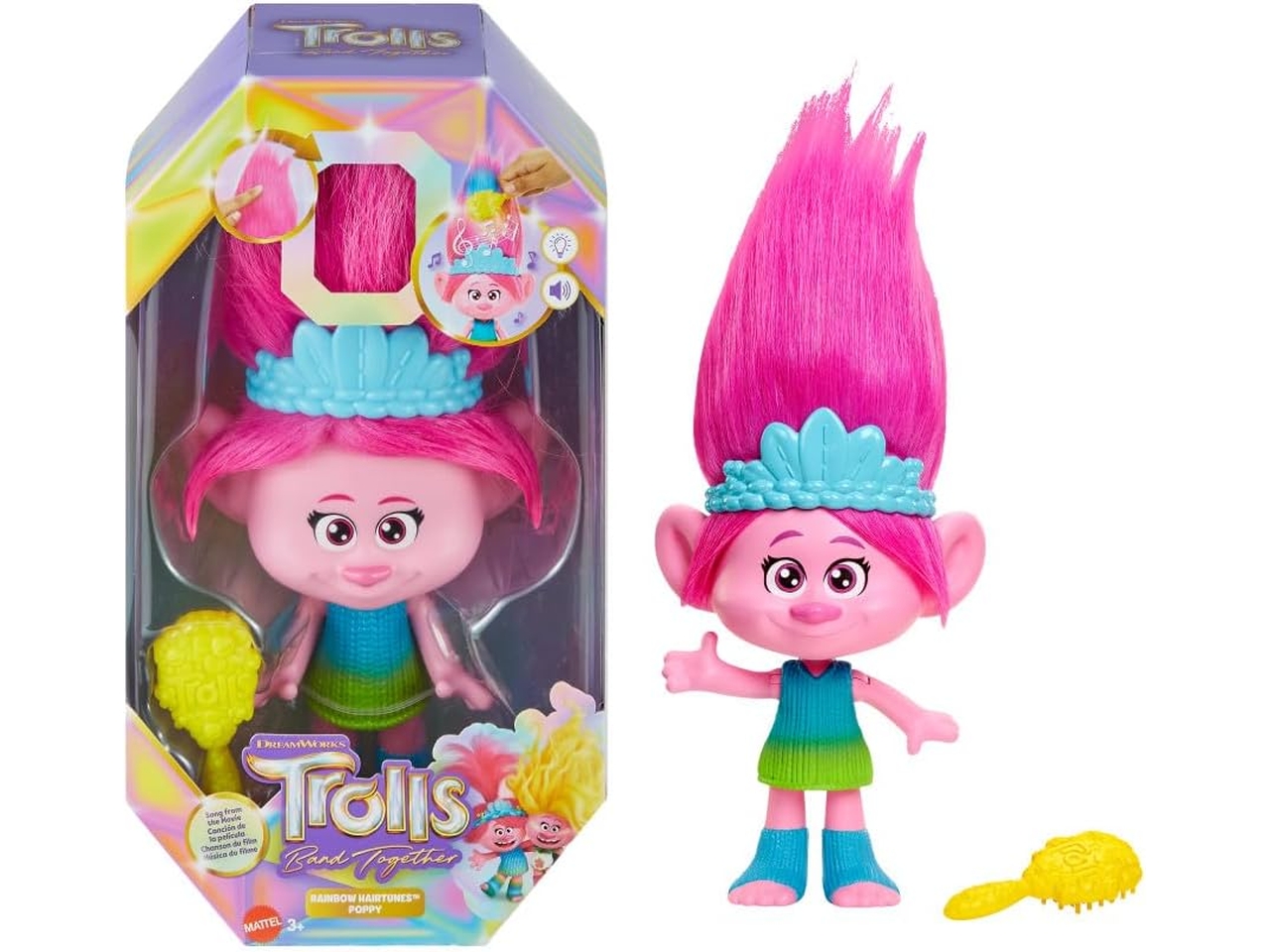 TROLLS FEATURE DOLL POPPY HTP28 TROLLS FEATURE DOLL POPPY HTP28