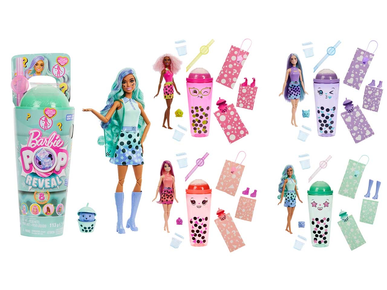 BARBIE POP REVEAL BUBBLE ASST HTJ18-0