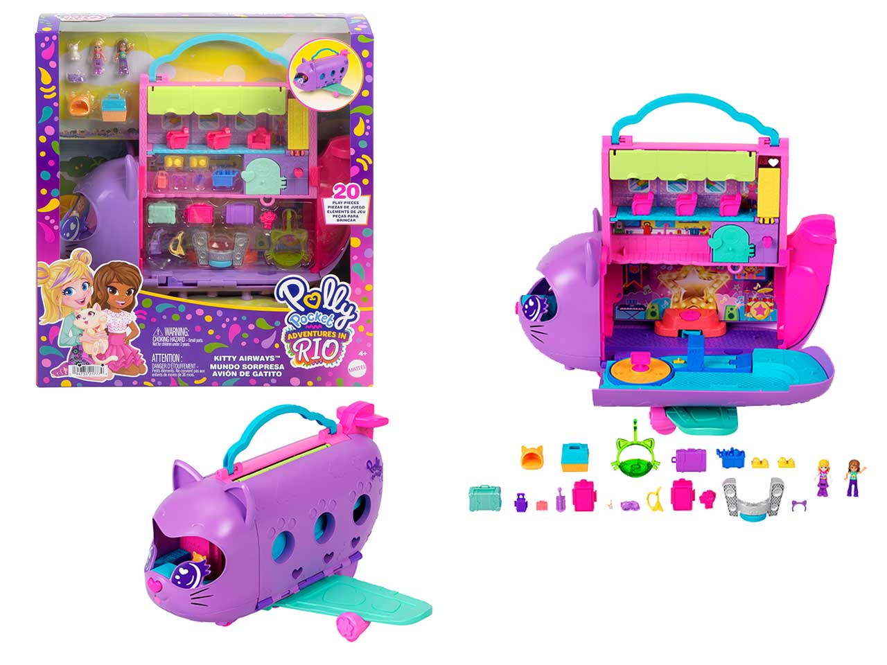 POLLY POCKET AEREO GATTINO HWP19-0 POLLY POCKET AEREO GATTINO HWP19-0