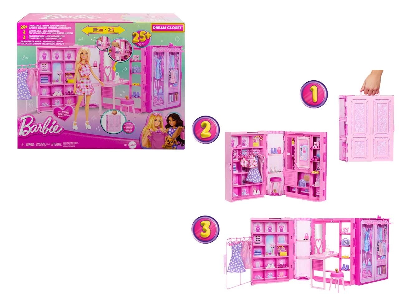 BARBIE ARMADIO DEI SOGNI C/BAM. HXD58-0