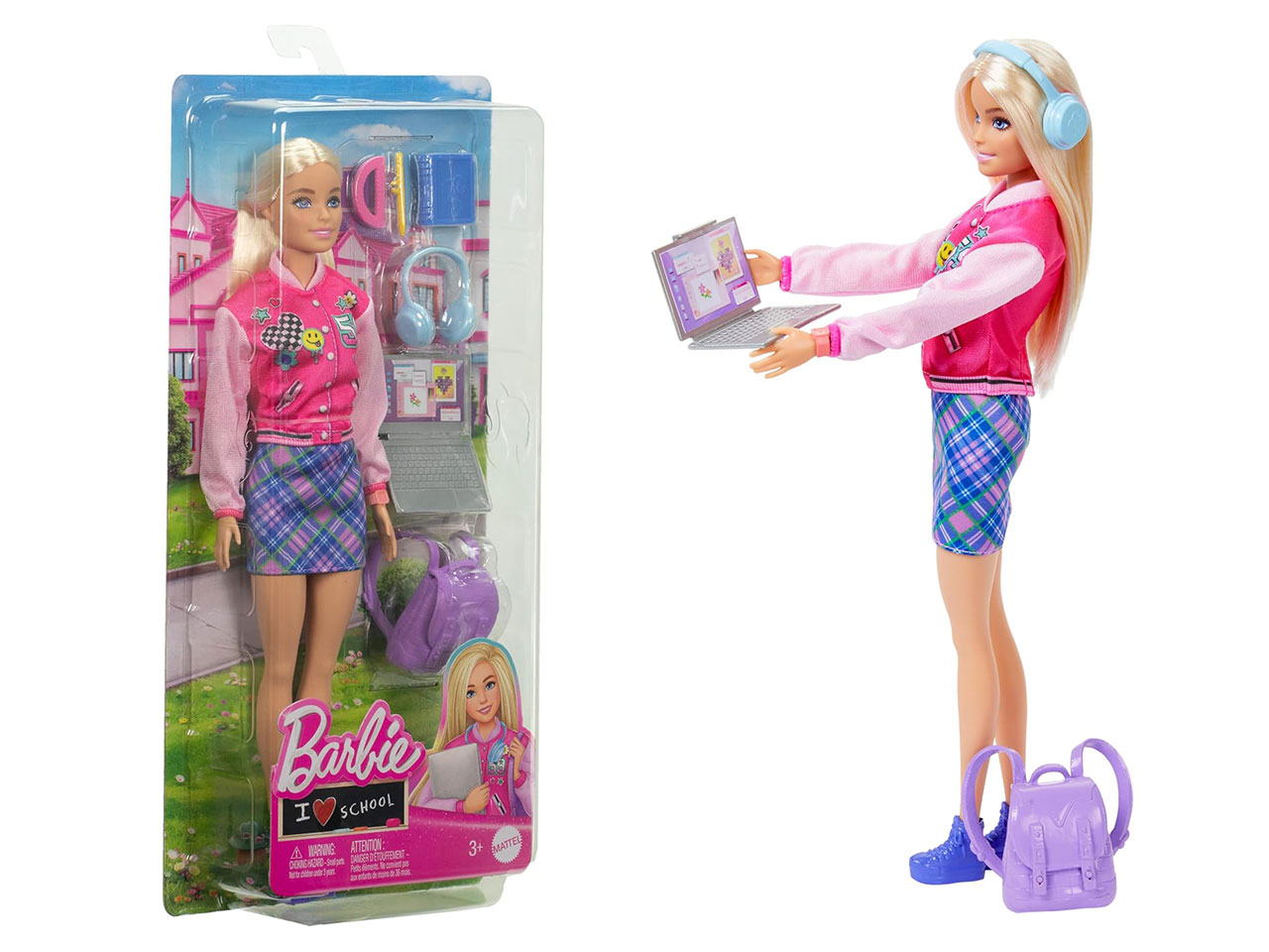 BARBIE DOLL CON ACCESSORI SCUOLA HRG84
