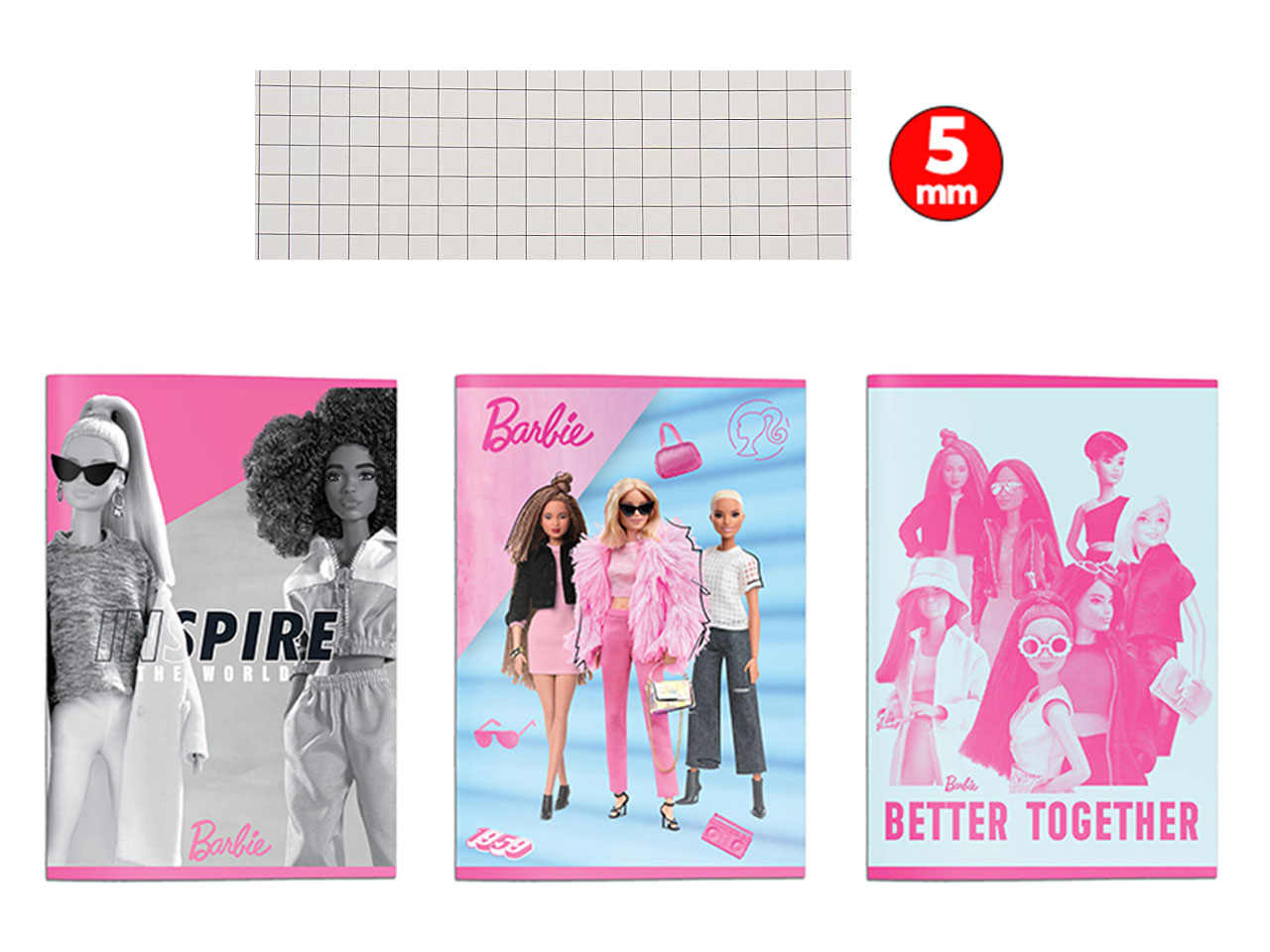 BARBIE MAXI QUADERNO 5M 12PZ 570350M5