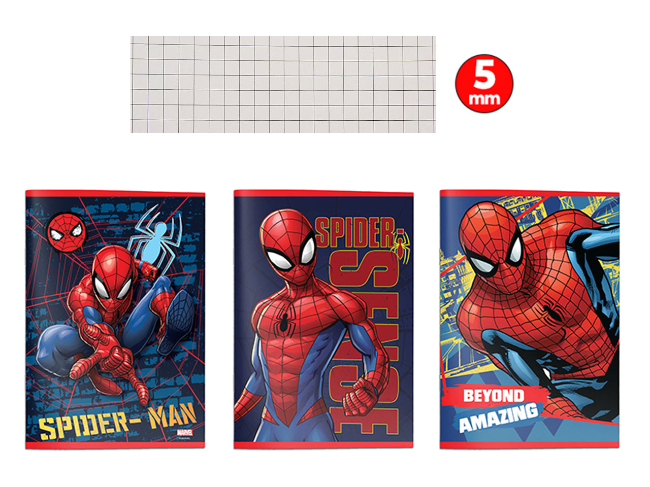 SPIDERMAN MAXI QUADERNO 5M 12PZ 508445M