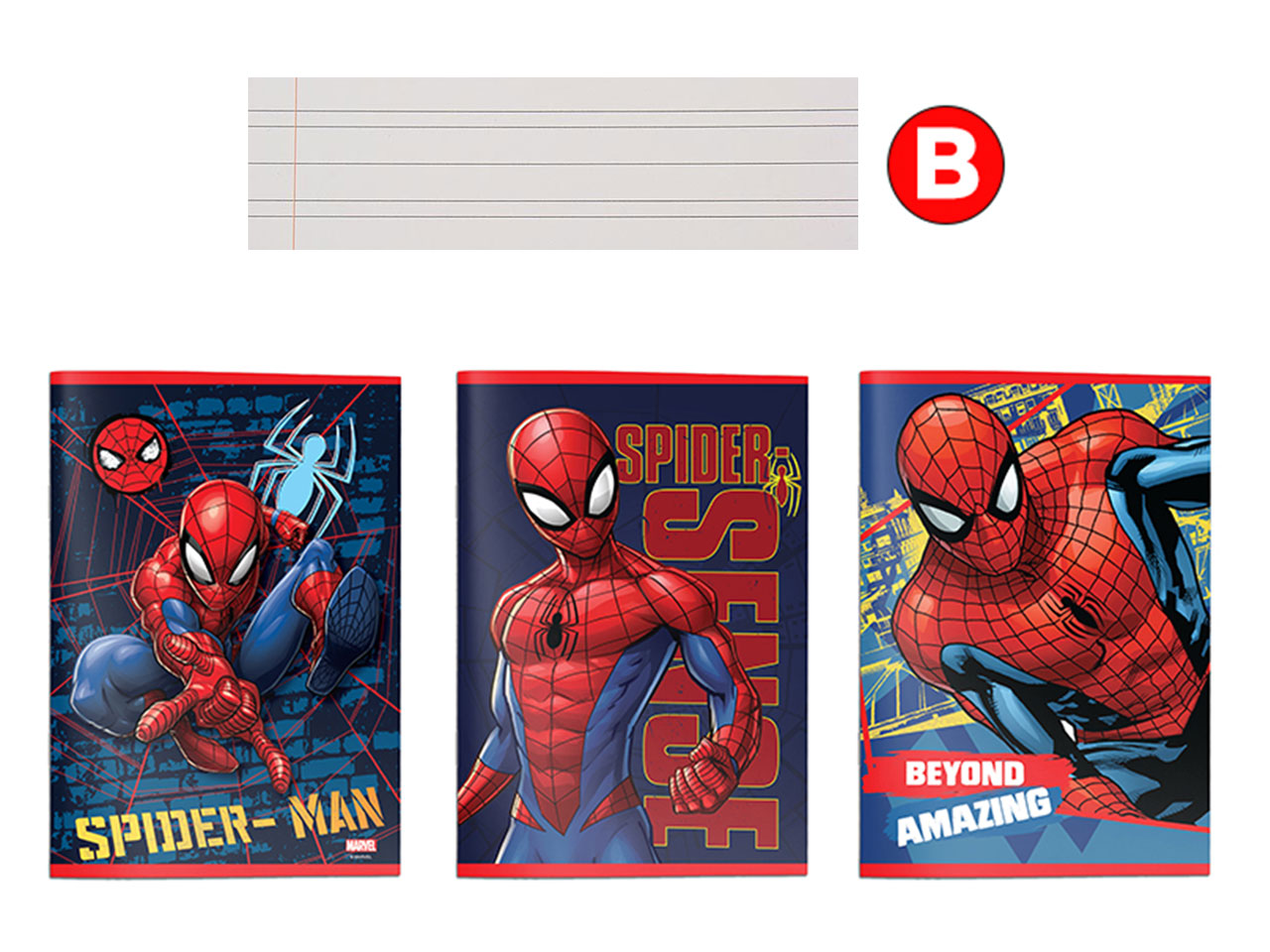SPIDERMAN MAXI QUADERNO B 12PZ 508445B