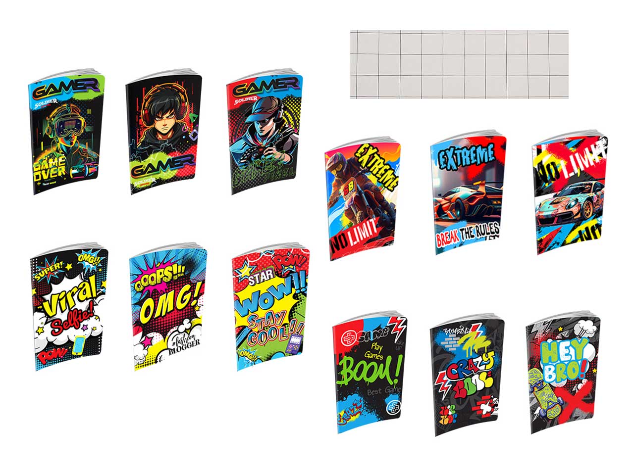 QUADERNO MAXI ACTIVE 10M BOY 10PZ 63597