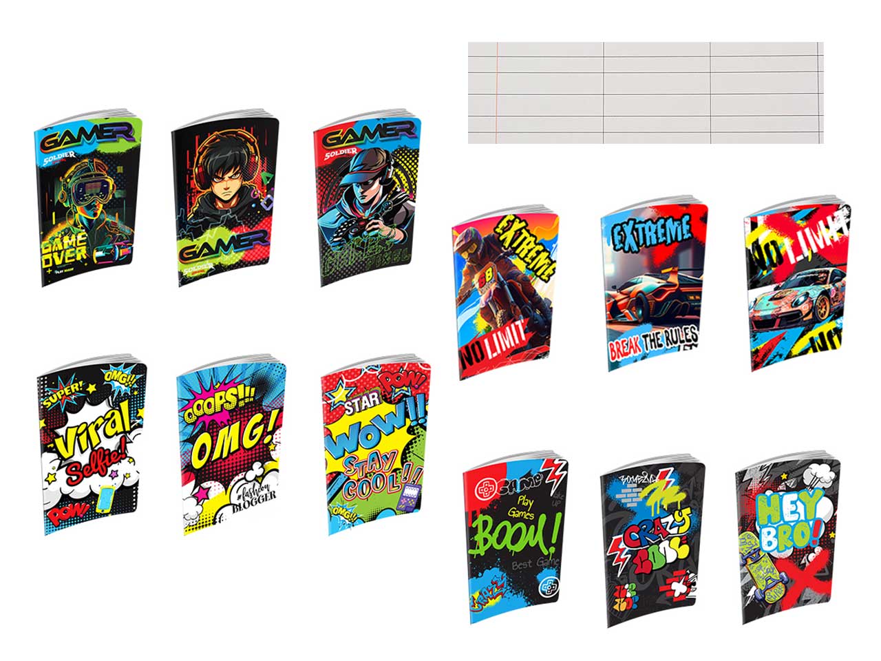 QUADERNO MAXI ACTIVE A BOY 10PZ 63593