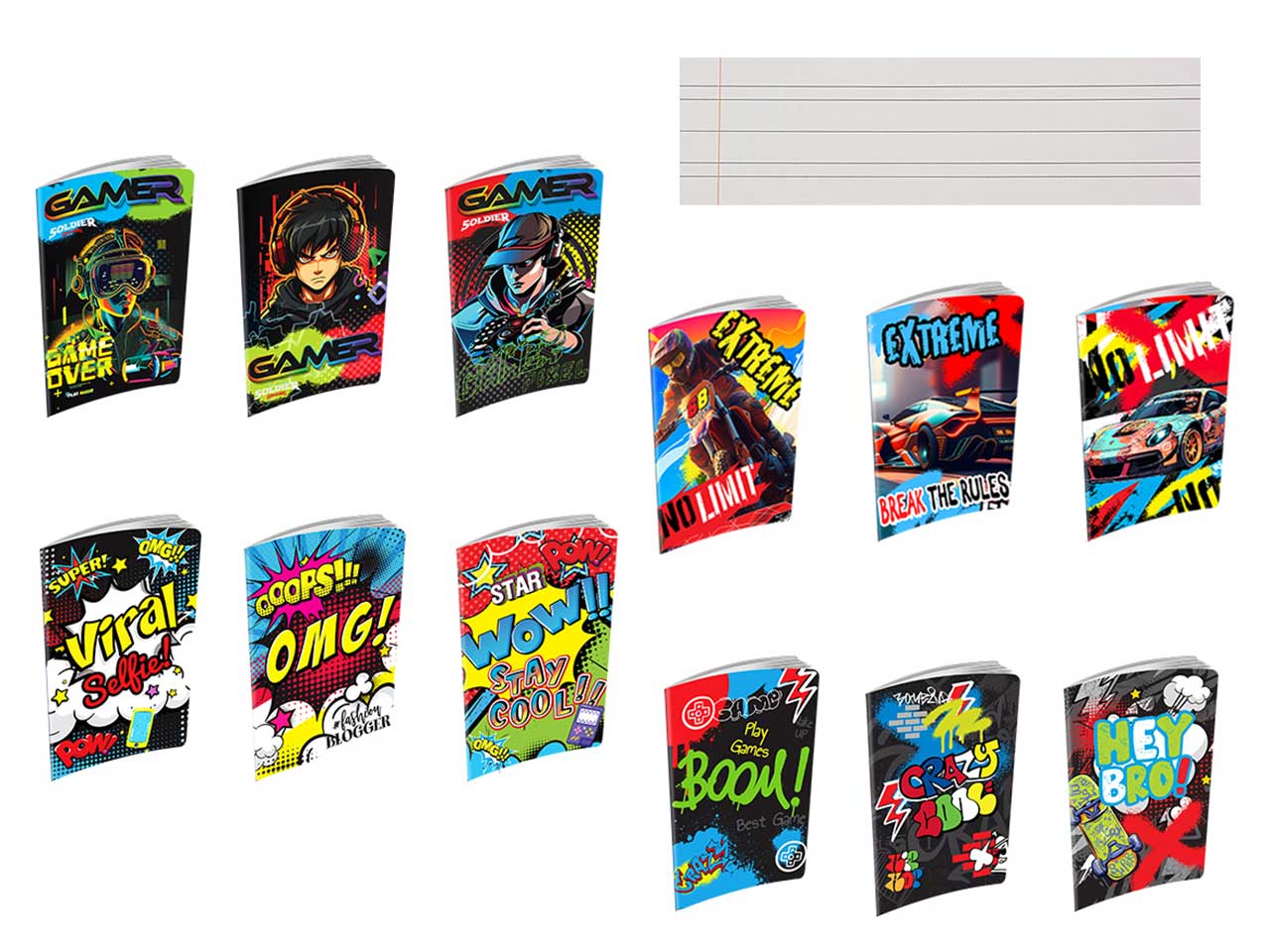 QUADERNO MAXI ACTIVE B BOY 10PZ 63595