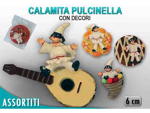 CALAMITA PULCINELLA CON DECORI N1926