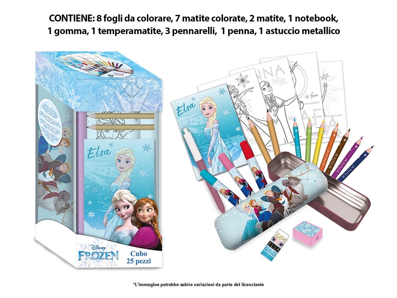 FROZEN SET CANCELLERIA 25pz FR0583