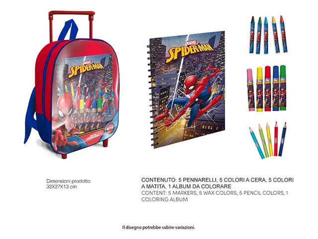 SPIDERMAN TROLLEY C/ACCESSORI SP0667 SPIDERMAN TROLLEY C/ACCESSORI SP0667