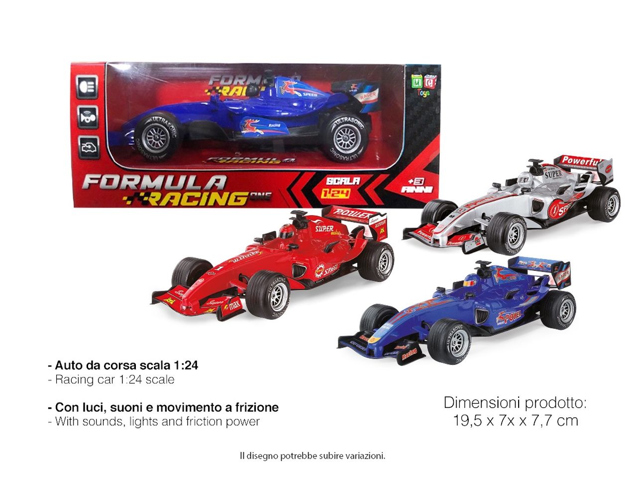AUTO F1 SCALA 1:24 TOY0134