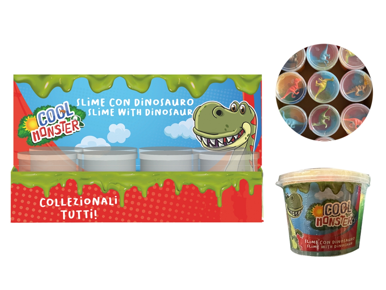 SLIME CON DINOSAURO DMT0003-D