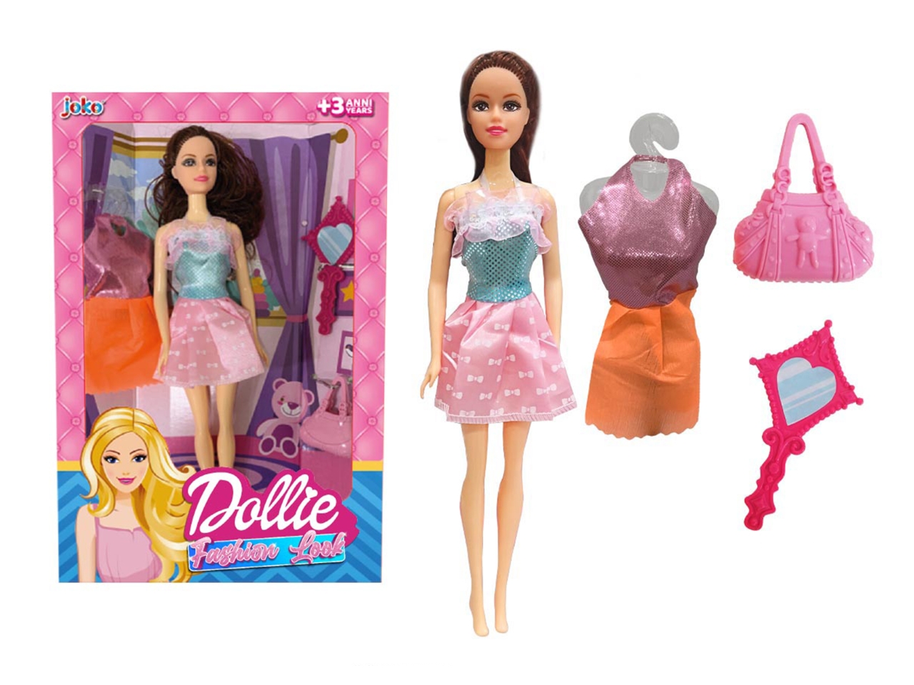 BAMBOLA CON ACCESSORI TOY0756